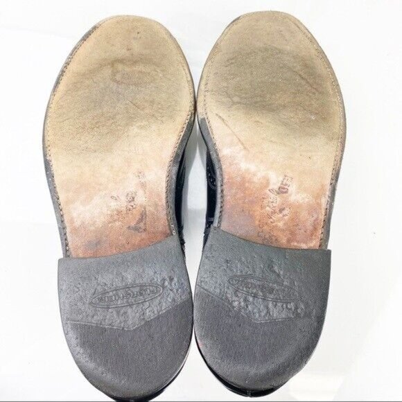 VTG Florsheim Imperial Men Oxford Long Wingtip Size 8 E Black Leather Dress Shoe main image 12